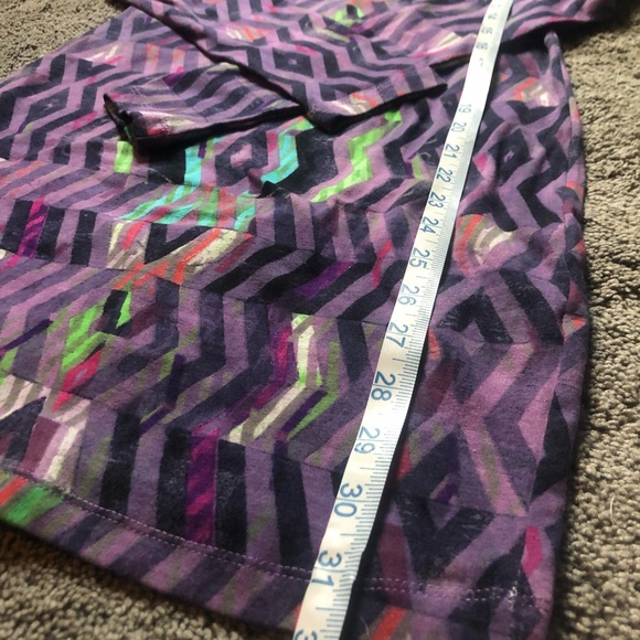 Purple Cotton/Spandex Print Body-con Dress - Picture 7 of 10